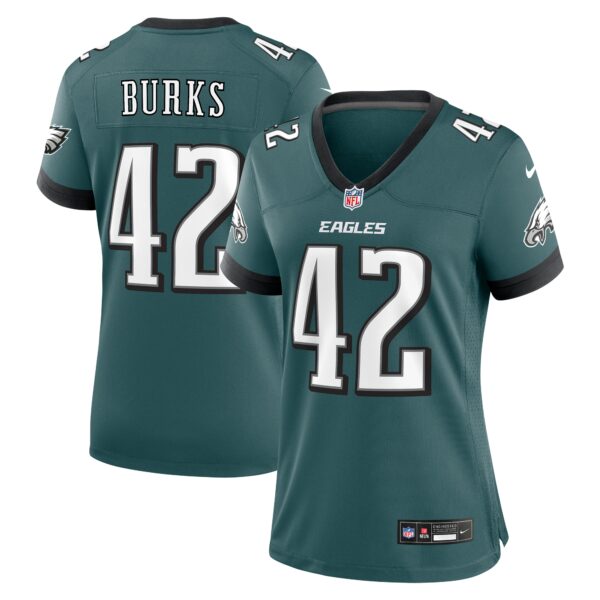 Oren Burks Philadelphia Eagles Nike Women’s Game Jersey – Midnight Green