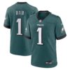 Philadelphia Eagles Nike #1 Dad Game Jersey – Midnight Green