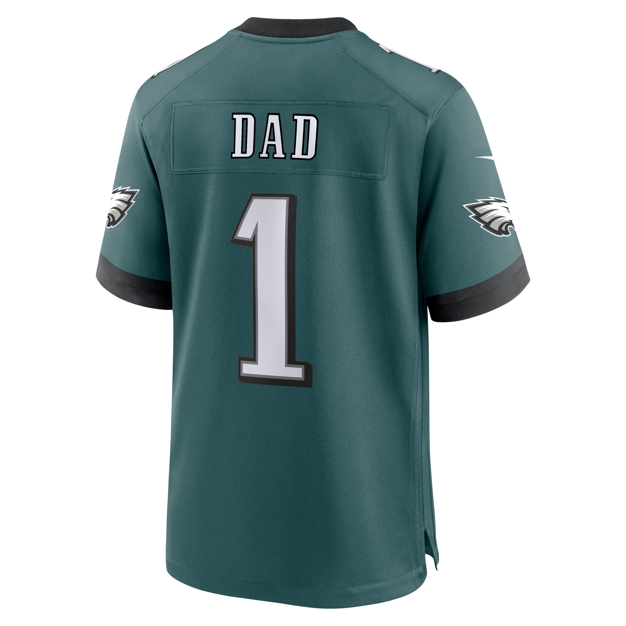 Philadelphia Eagles Nike #1 Dad Game Jersey – Midnight Green - Image 3