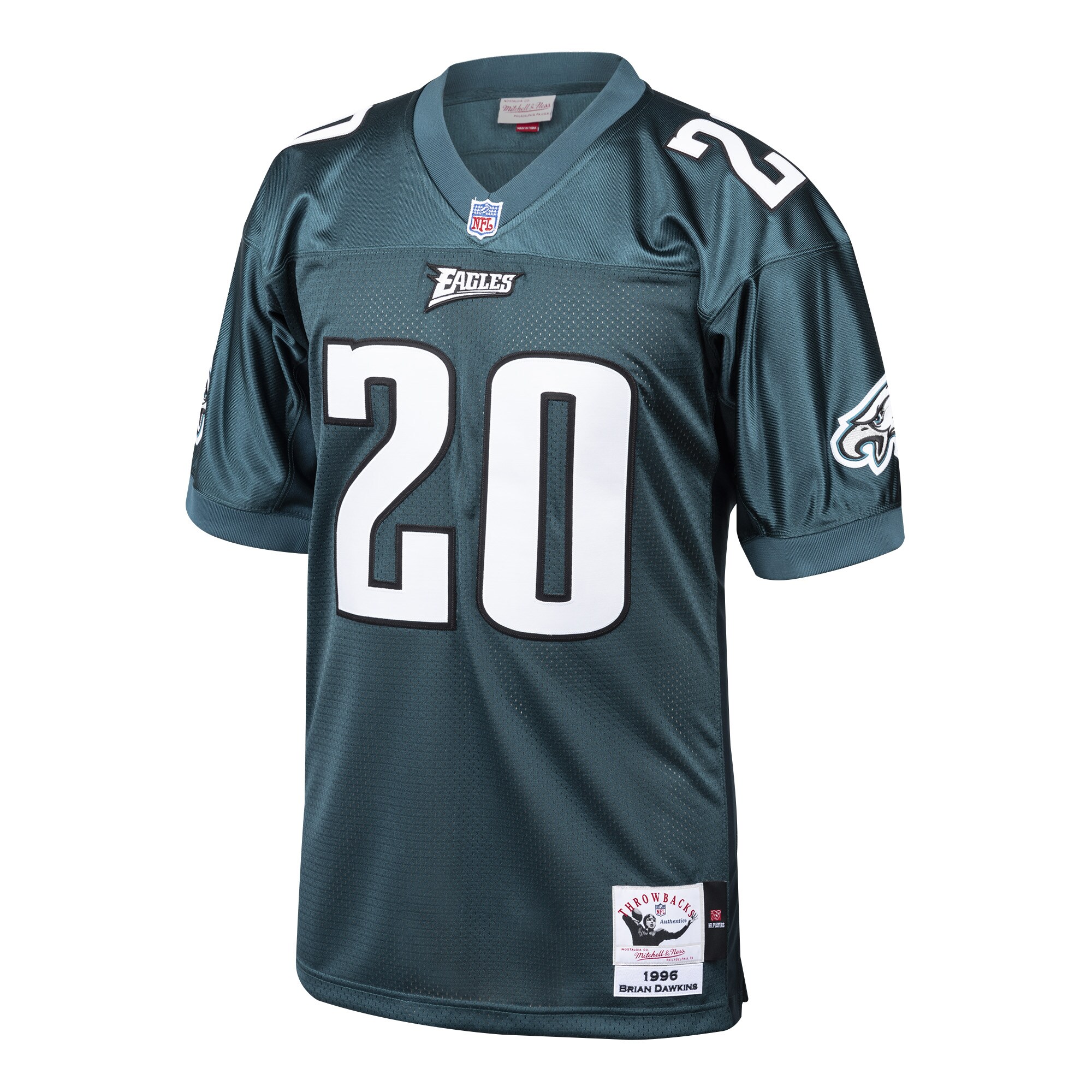 Brian Dawkins Philadelphia Eagles 1996 Mitchell & Ness Throwback Retired Player Jersey – Green - Image 2
