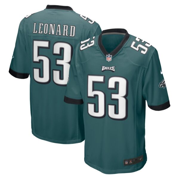 Shaquille Leonard Philadelphia Eagles Nike Game Jersey – Midnight Green