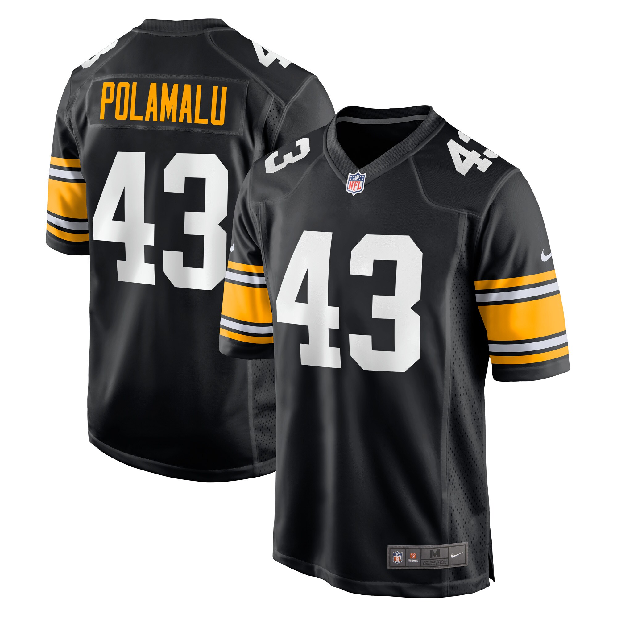 Troy Polamalu Pittsburgh Steelers Nike Retired Player Jersey – Black