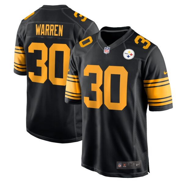 Jaylen Warren Pittsburgh Steelers Nike Alternate Game Jersey – Black