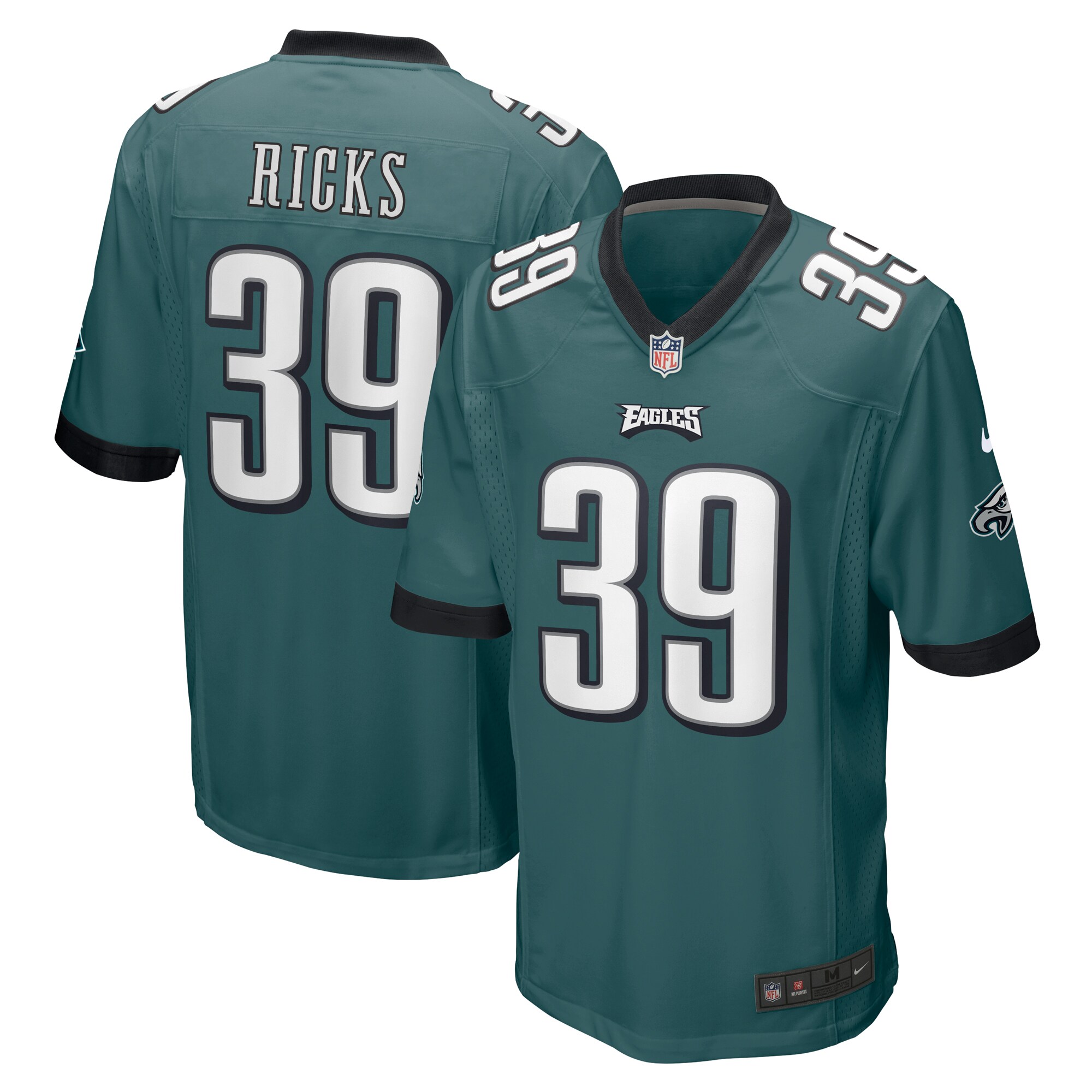 Eli Ricks Philadelphia Eagles Nike Team Game Jersey – Midnight Green