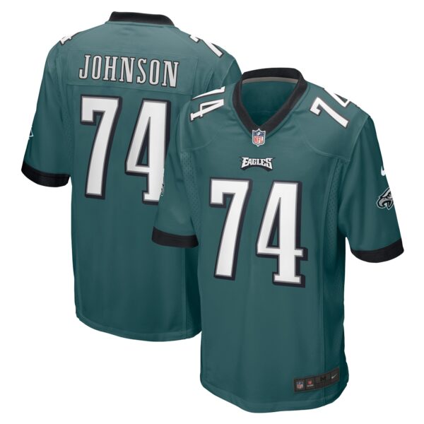 Fred Johnson Philadelphia Eagles Nike Team Game Jersey – Midnight Green