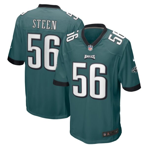 Tyler Steen Philadelphia Eagles Nike Team Game Jersey – Midnight Green