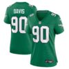 Jordan Davis Philadelphia Eagles Nike Women’s Alternate Game Jersey – Kelly Green