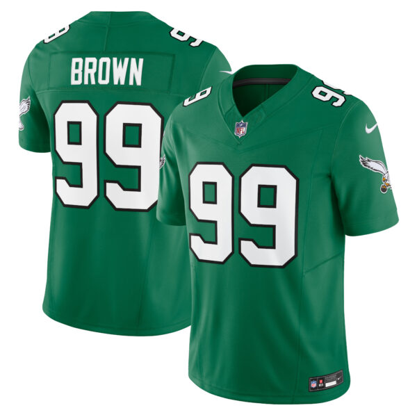 Jerome Brown Philadelphia Eagles Nike Alternate Vapor F.U.S.E. Limited Jersey – Kelly Green