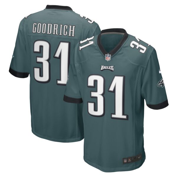 Mario Goodrich Philadelphia Eagles Nike Game Player Jersey – Midnight Green
