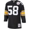 Jack Lambert Pittsburgh Steelers 1975 Mitchell & Ness Throwback Retired Player Jersey – Black
