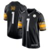 Number 1 Dad Pittsburgh Steelers Nike Game Jersey – Black