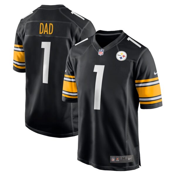 Number 1 Dad Pittsburgh Steelers Nike Game Jersey – Black