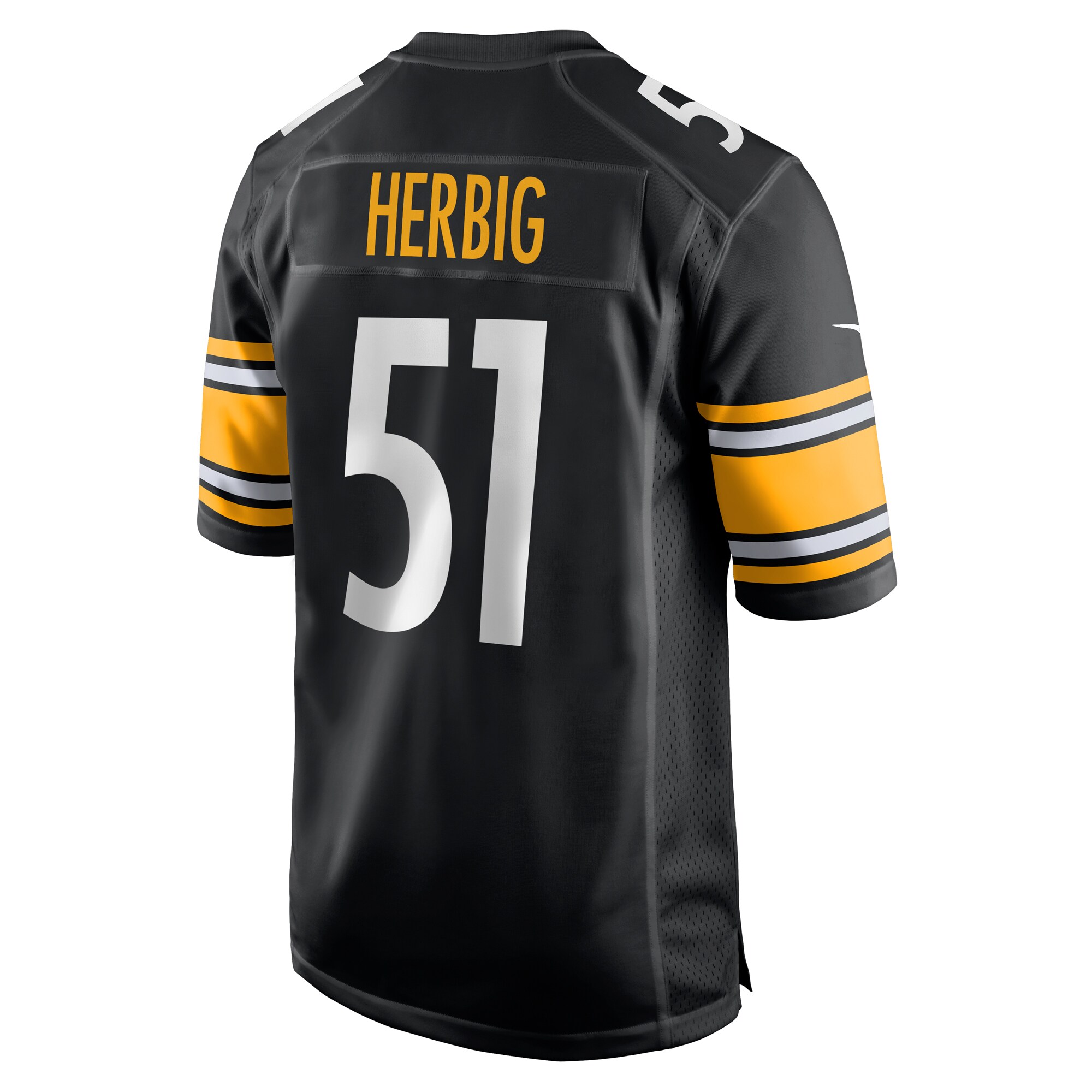 Nick Herbig Pittsburgh Steelers Nike Game Jersey – Black - Image 2