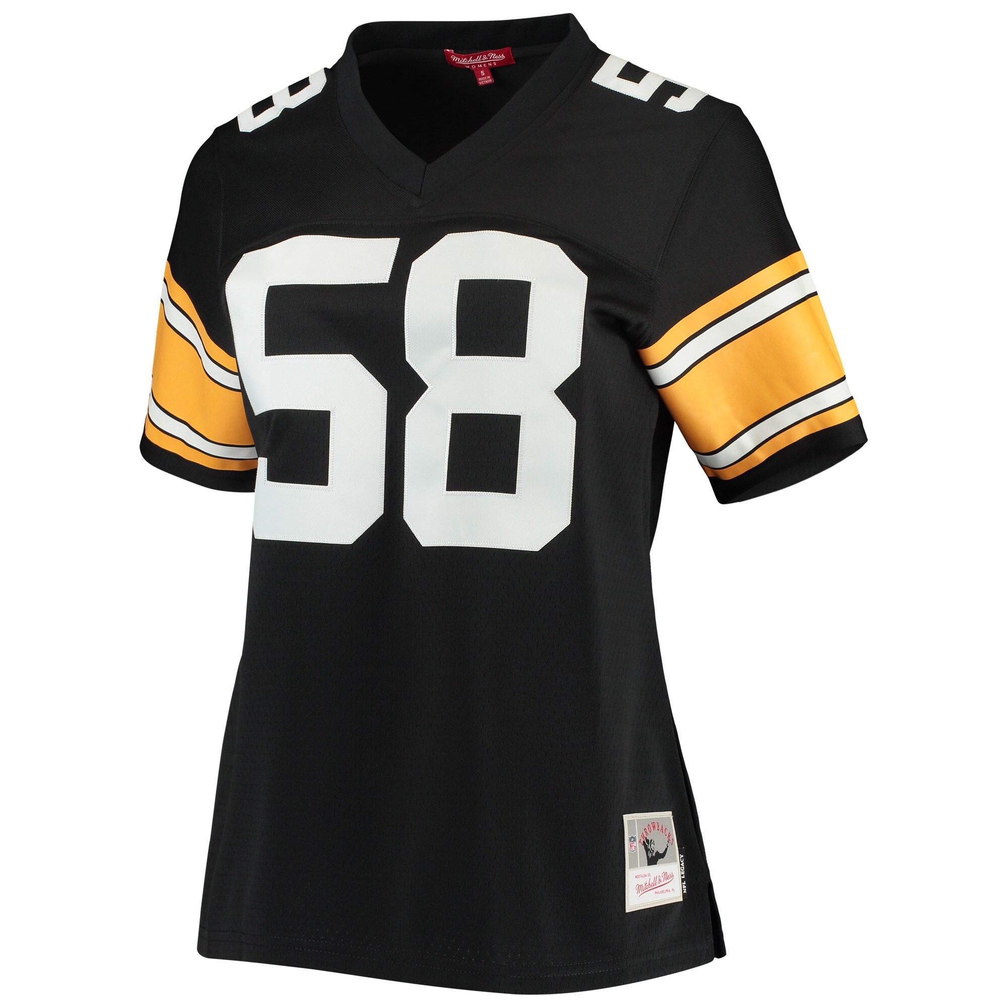 Jack Lambert Pittsburgh Steelers Mitchell & Ness Women’s Legacy Player Jersey – Black - Image 2