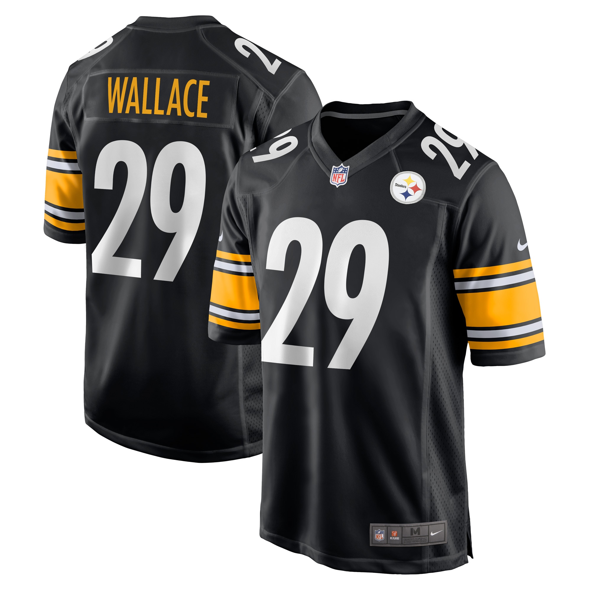 Levi Wallace Pittsburgh Steelers Nike Game Player Jersey – Black