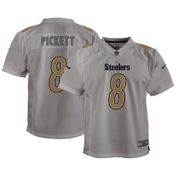 Kenny Pickett Pittsburgh Steelers Nike Youth Atmosphere Game Jersey – Gray