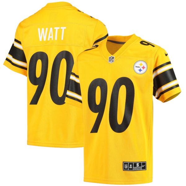 T.J. Watt Pittsburgh Steelers Nike Youth Inverted Team Game Jersey – Gold