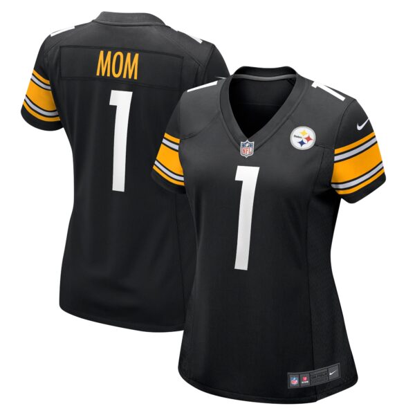 Number 1 Mom Pittsburgh Steelers Nike Women’s Game Jersey – Black