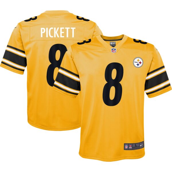 Kenny Pickett Pittsburgh Steelers Nike Youth Inverted Game Jersey – Gold