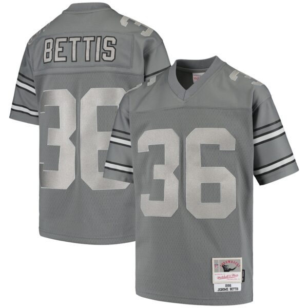 Jerome Bettis Pittsburgh Steelers Mitchell & Ness Youth 1996 Retired Player Metal Jersey – Charcoal