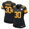 Jaylen Warren Pittsburgh Steelers Nike Women’s Alternate Game Jersey – Black