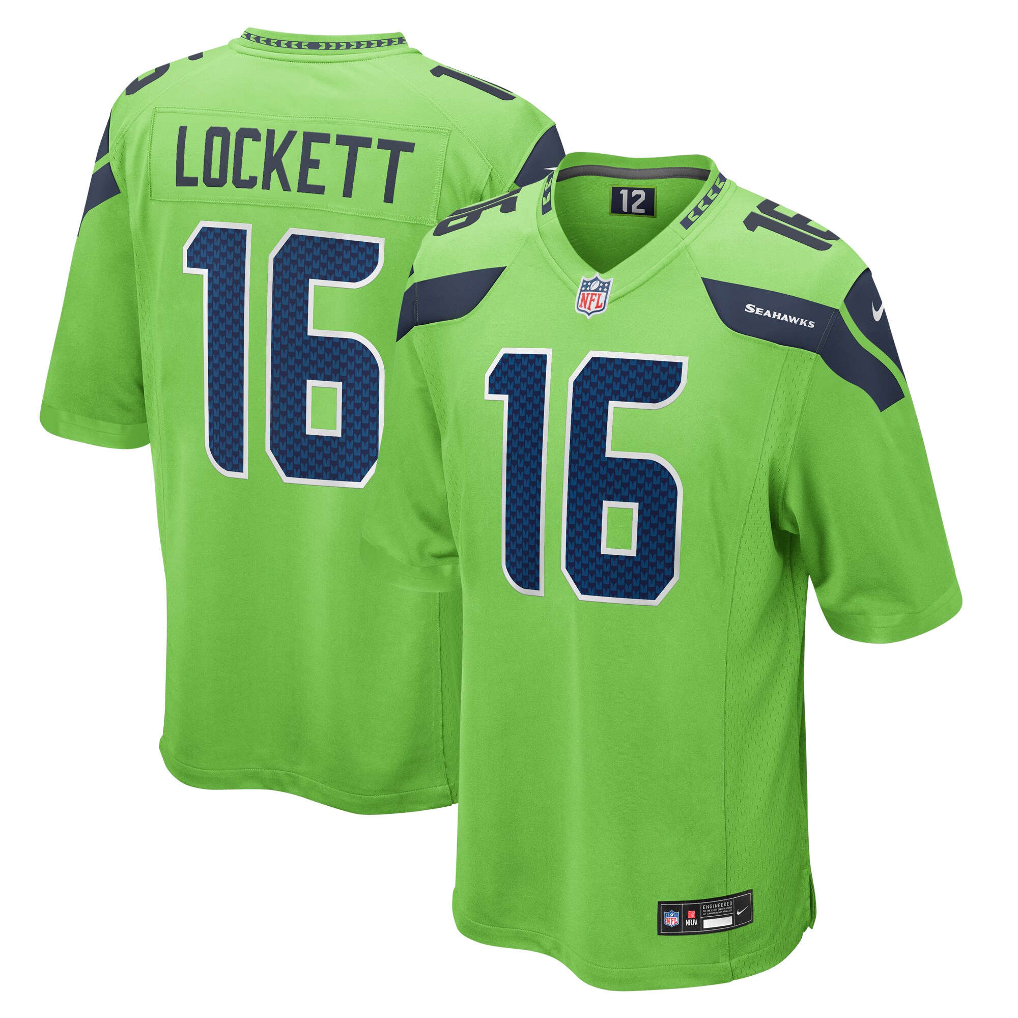 Tyler Lockett Seattle Seahawks Nike Game Jersey – Neon Green