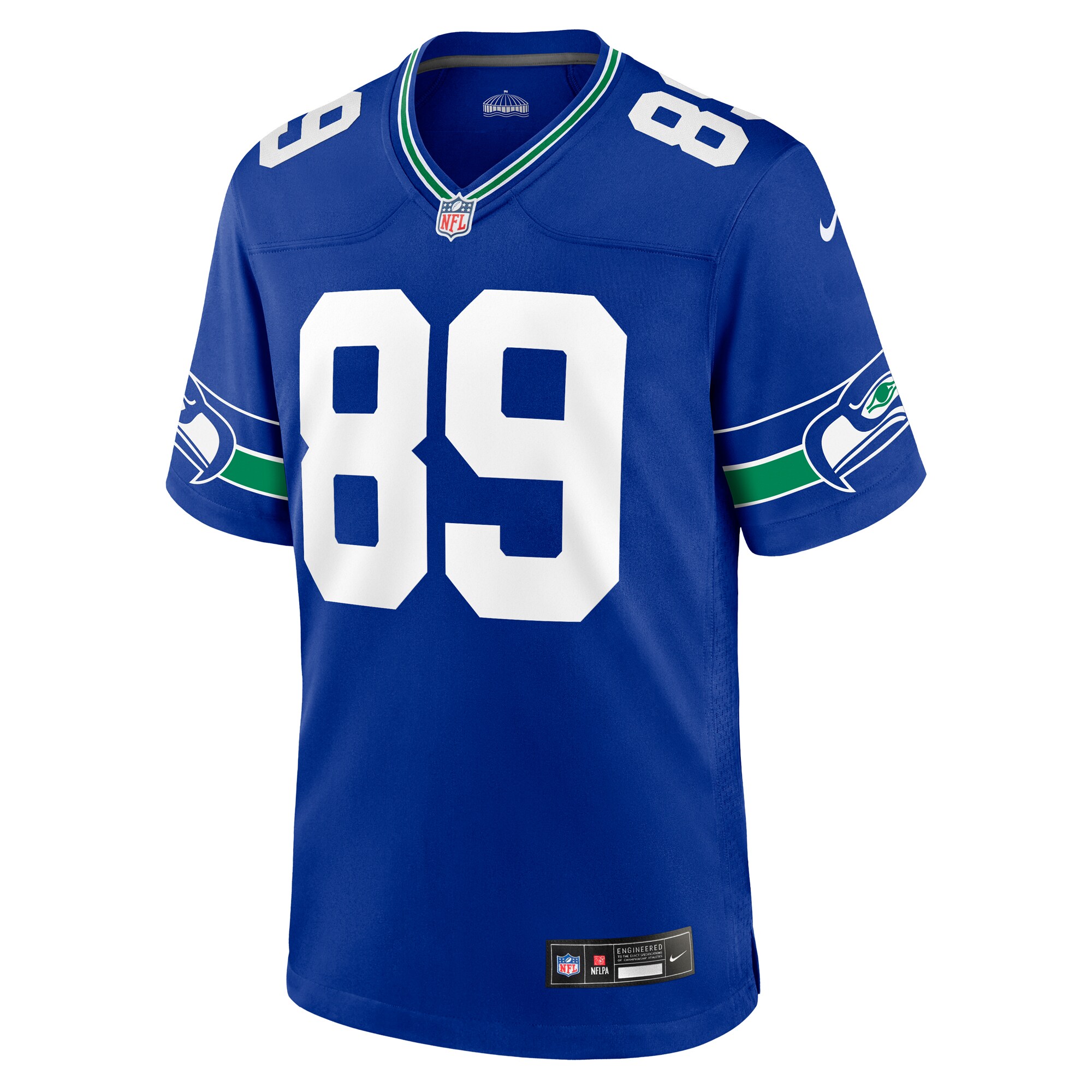 Will Dissly Seattle Seahawks Nike Throwback Player Game Jersey – Royal - Image 2