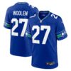 Tariq Woolen Seattle Seahawks Nike Throwback Player Game Jersey – Royal