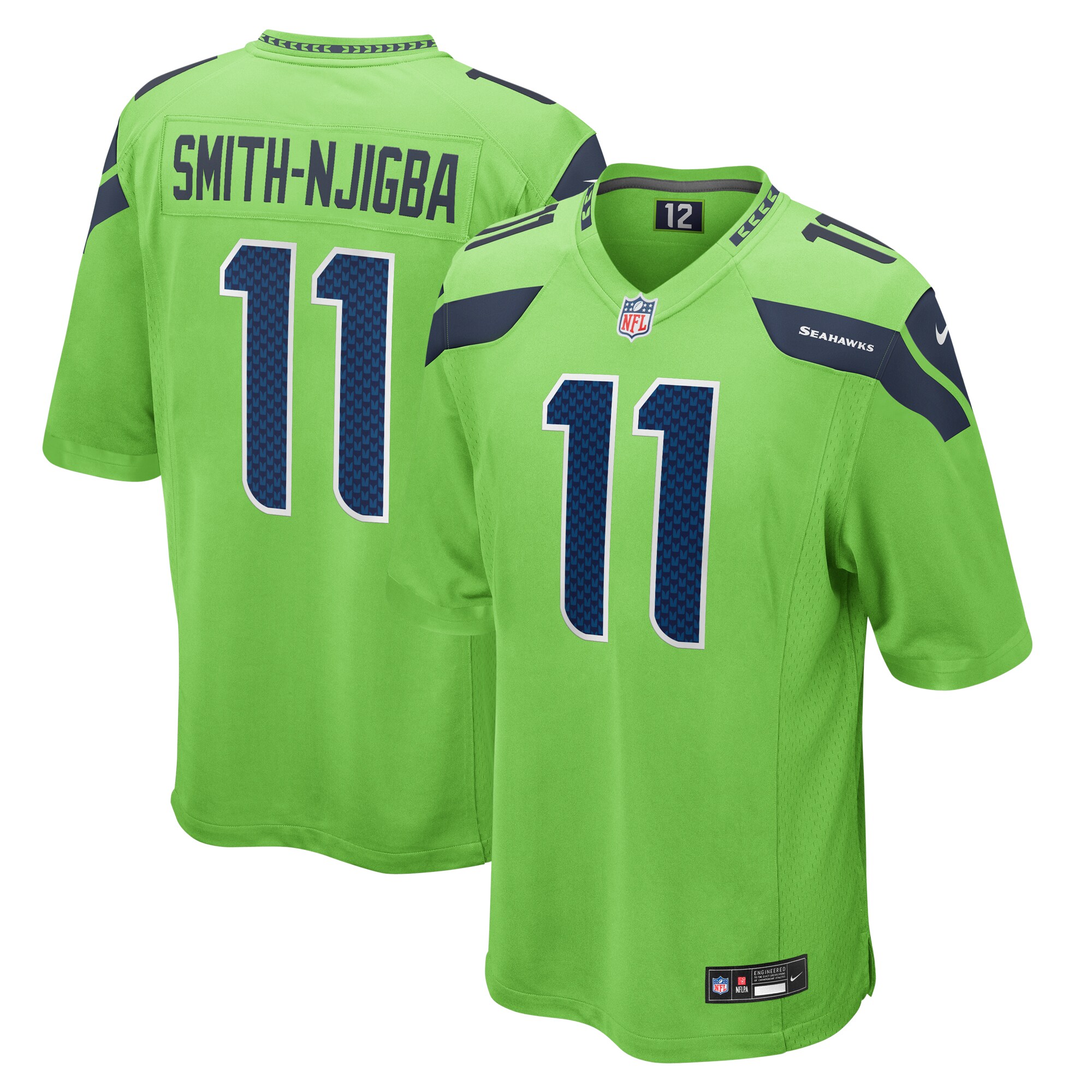 Jaxon Smith-Njigba Seattle Seahawks Nike Game Jersey – Neon Green