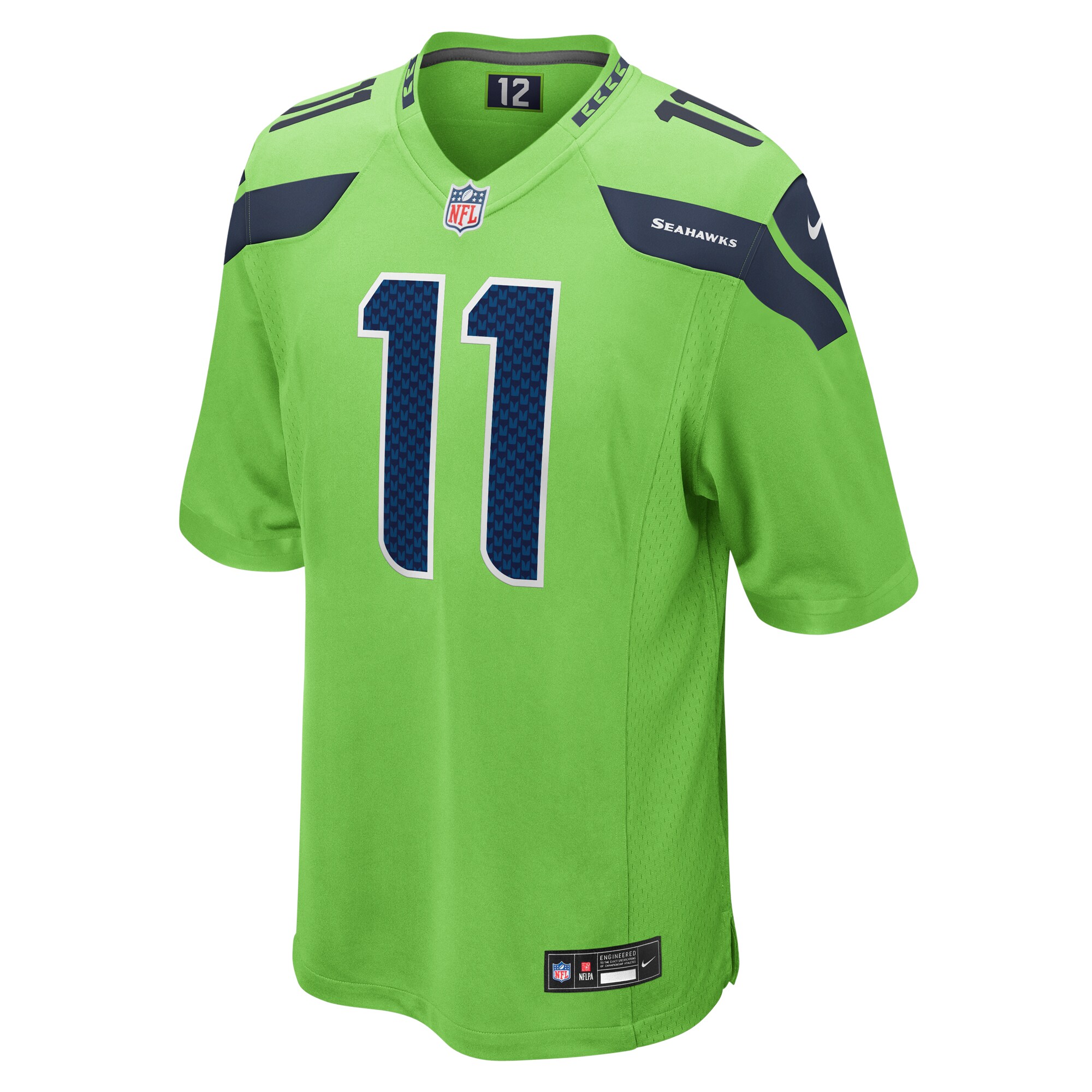 Jaxon Smith-Njigba Seattle Seahawks Nike Game Jersey – Neon Green - Image 2