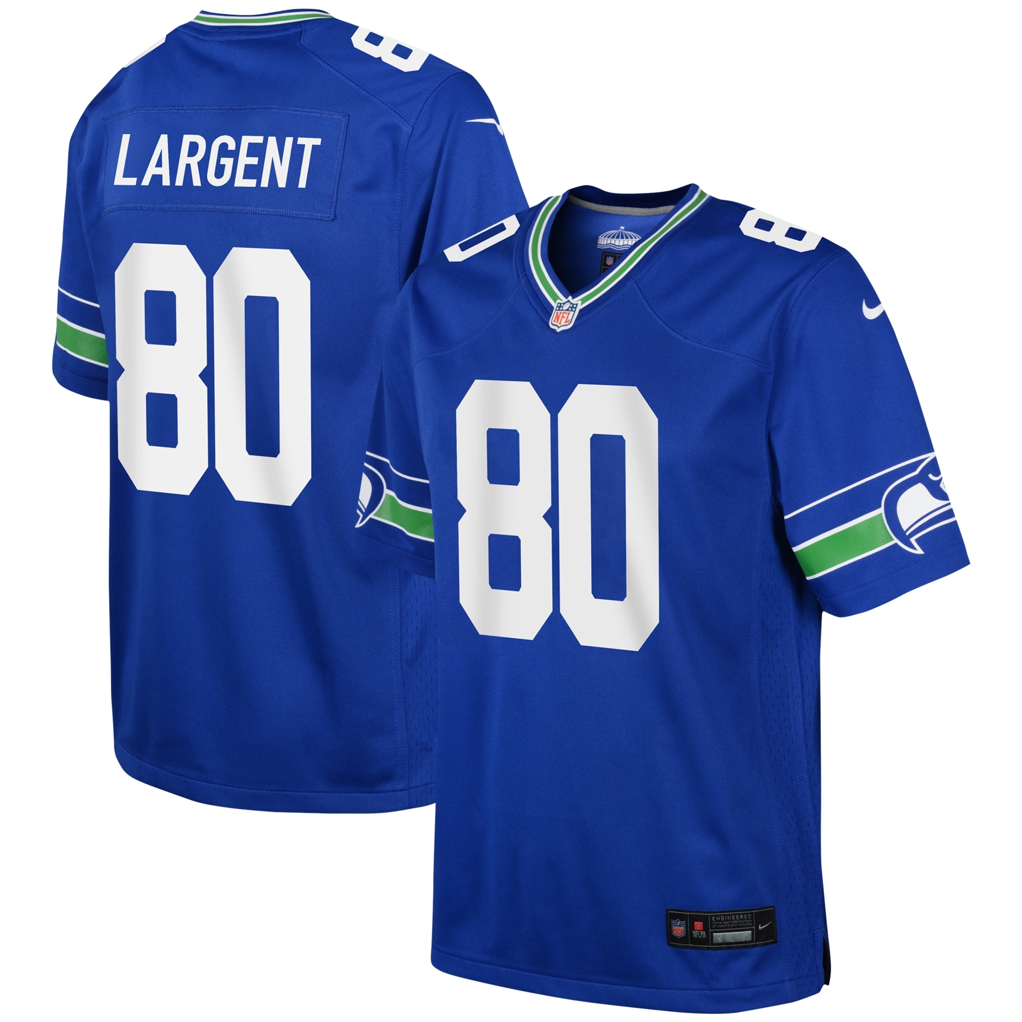 Steve Largent Seattle Seahawks Nike Youth Alternate Retired Player Game Jersey – Royal