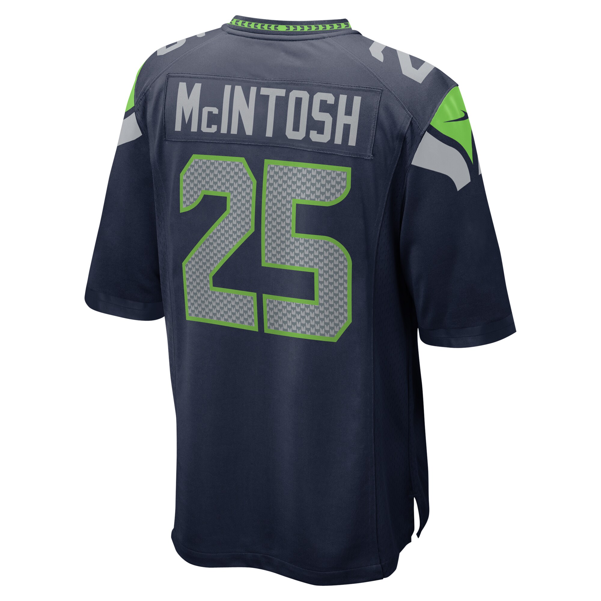 Kenny McIntosh Seattle Seahawks Nike Game Jersey – College Navy - Image 3