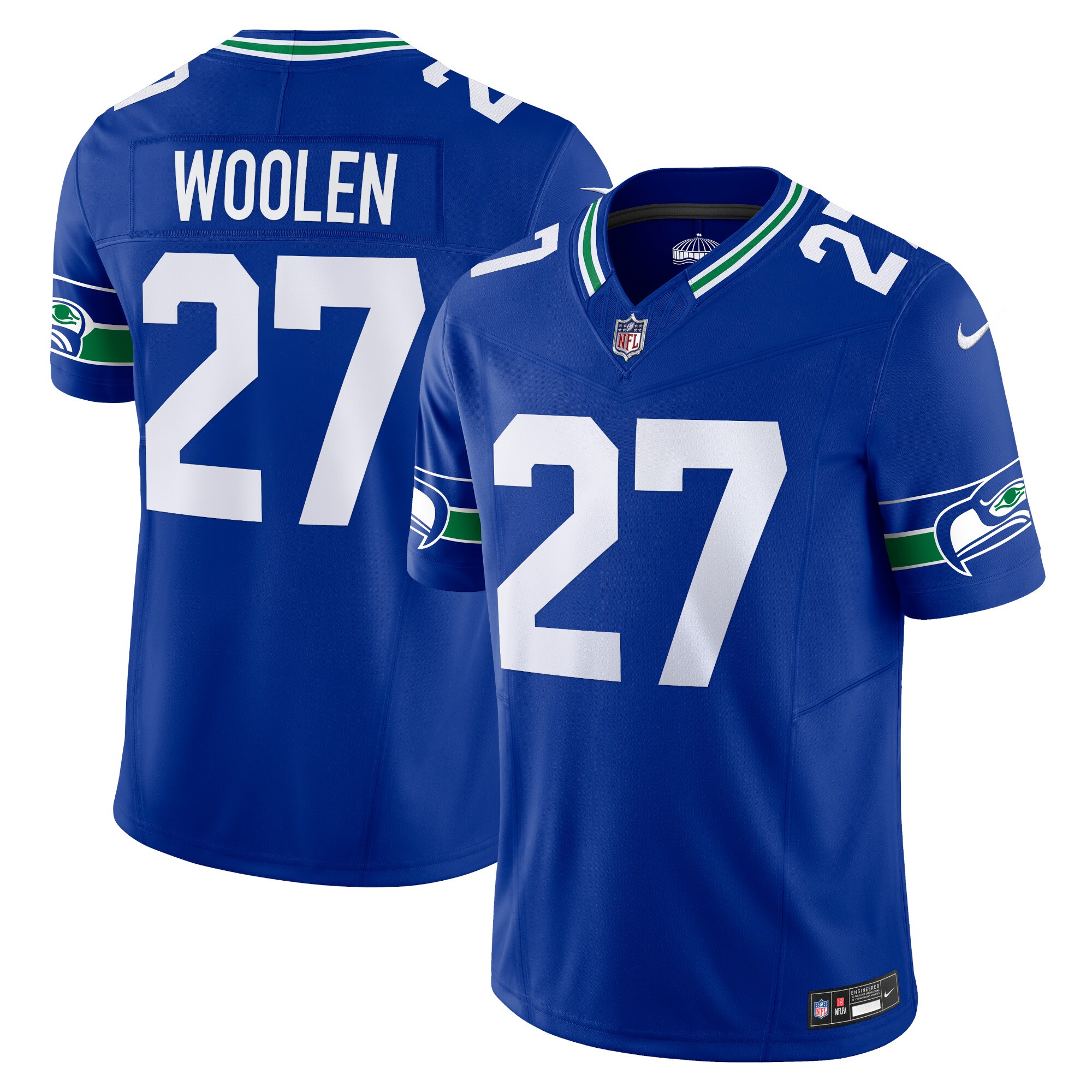 Tariq Woolen Seattle Seahawks Nike Vapor F.U.S.E. Limited Jersey – Royal