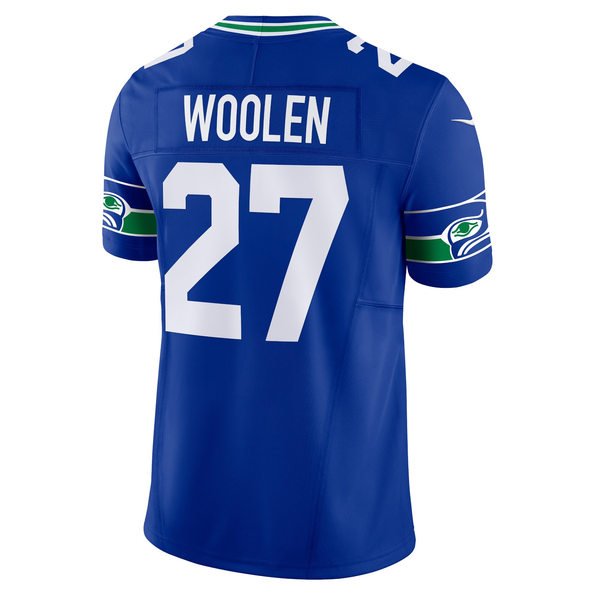 Tariq Woolen Seattle Seahawks Nike Vapor F.U.S.E. Limited Jersey – Royal - Image 2