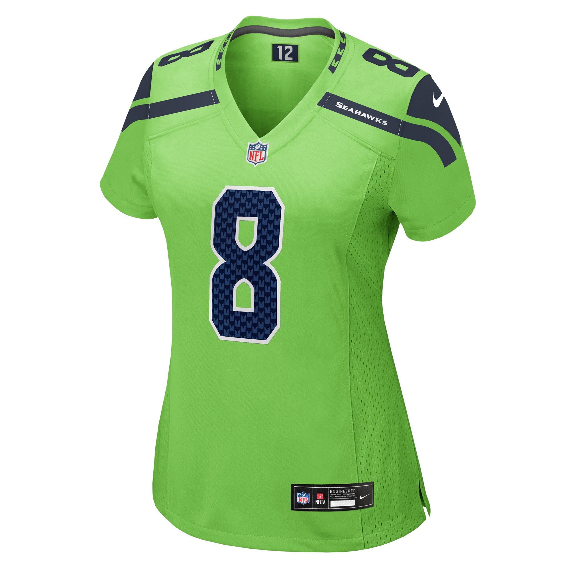 Coby Bryant Seattle Seahawks Nike Women’s Game Jersey – Neon Green - Image 2