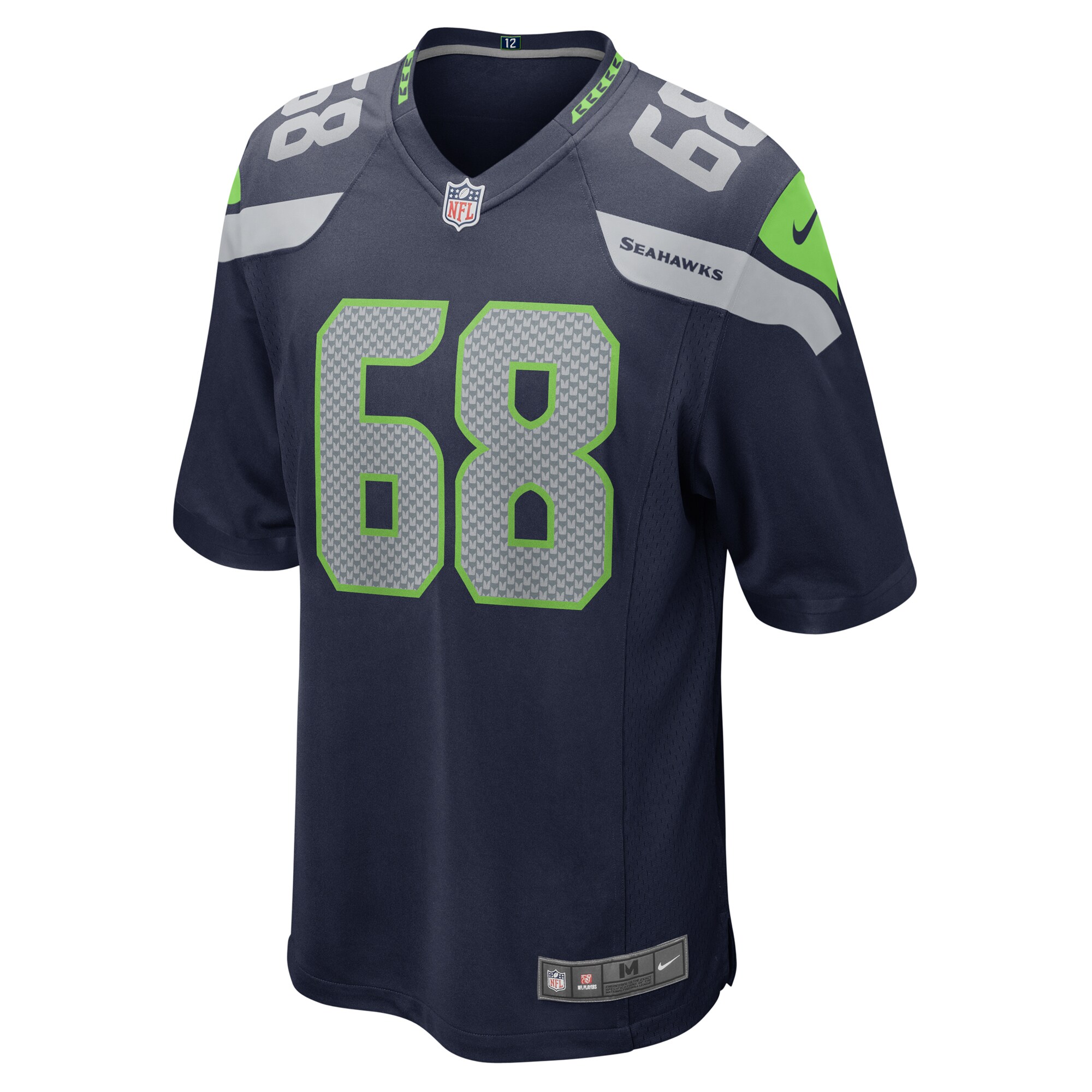 Damien Lewis Seattle Seahawks Nike Game Jersey – College Navy - Image 2