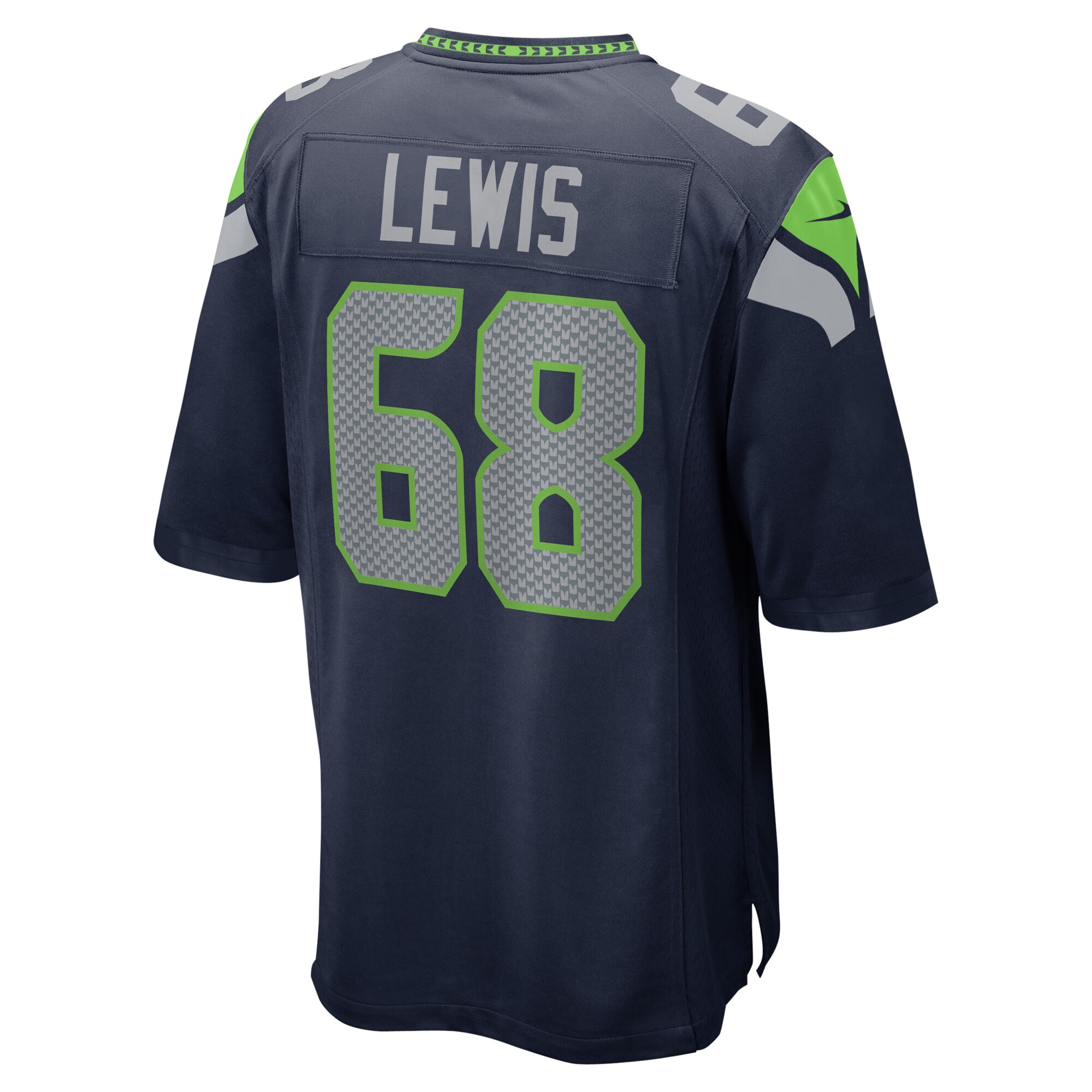 Damien Lewis Seattle Seahawks Nike Game Jersey – College Navy - Image 3