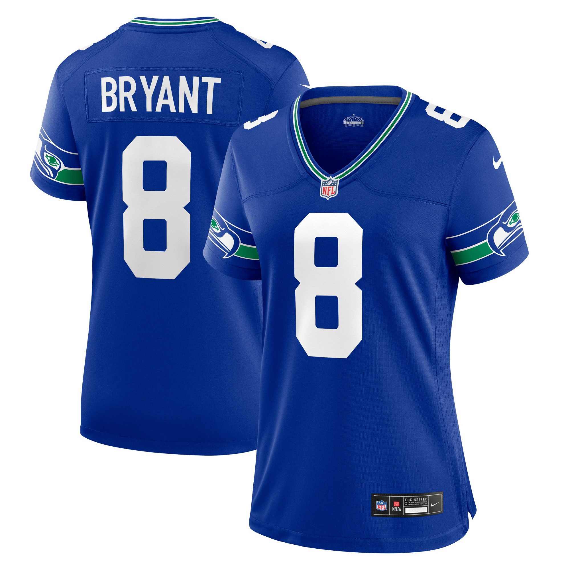 Coby Bryant Seattle Seahawks Nike Women’s Throwback Player Game Jersey – Royal