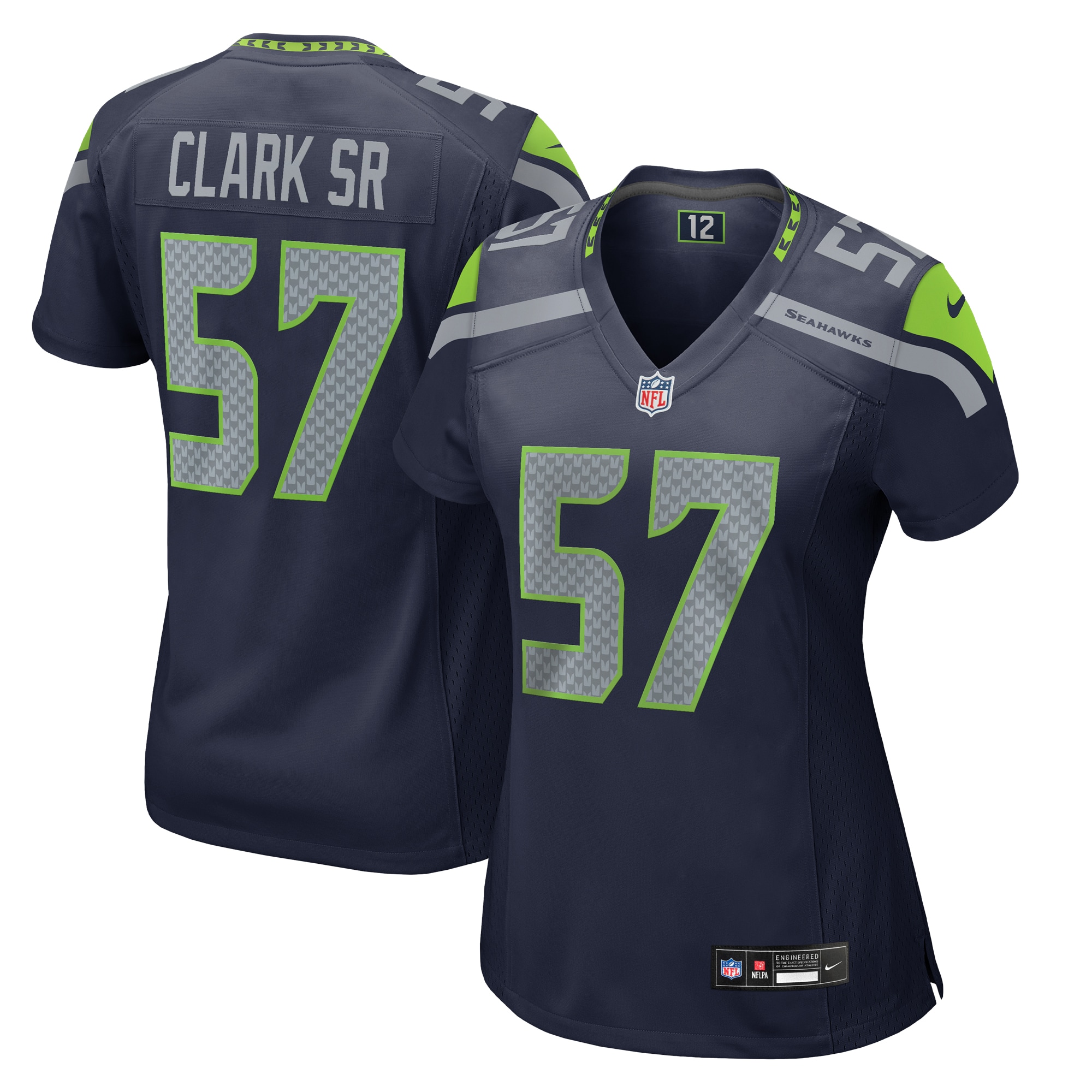 Frank Clark Seattle Seahawks Nike Women’s Game Jersey – College Navy