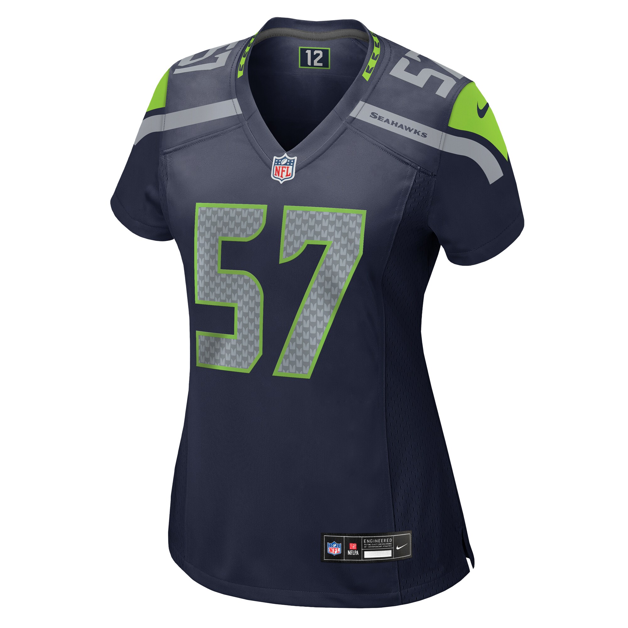Frank Clark Seattle Seahawks Nike Women’s Game Jersey – College Navy - Image 2