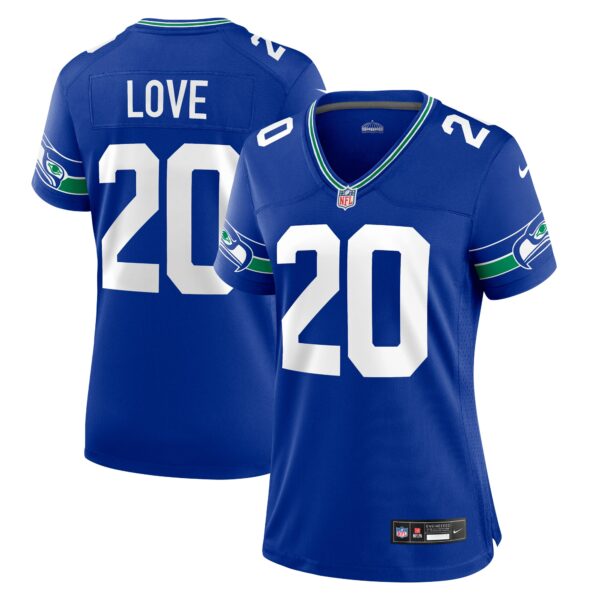Julian Love Seattle Seahawks Nike Women’s Throwback Player Game Jersey – Royal