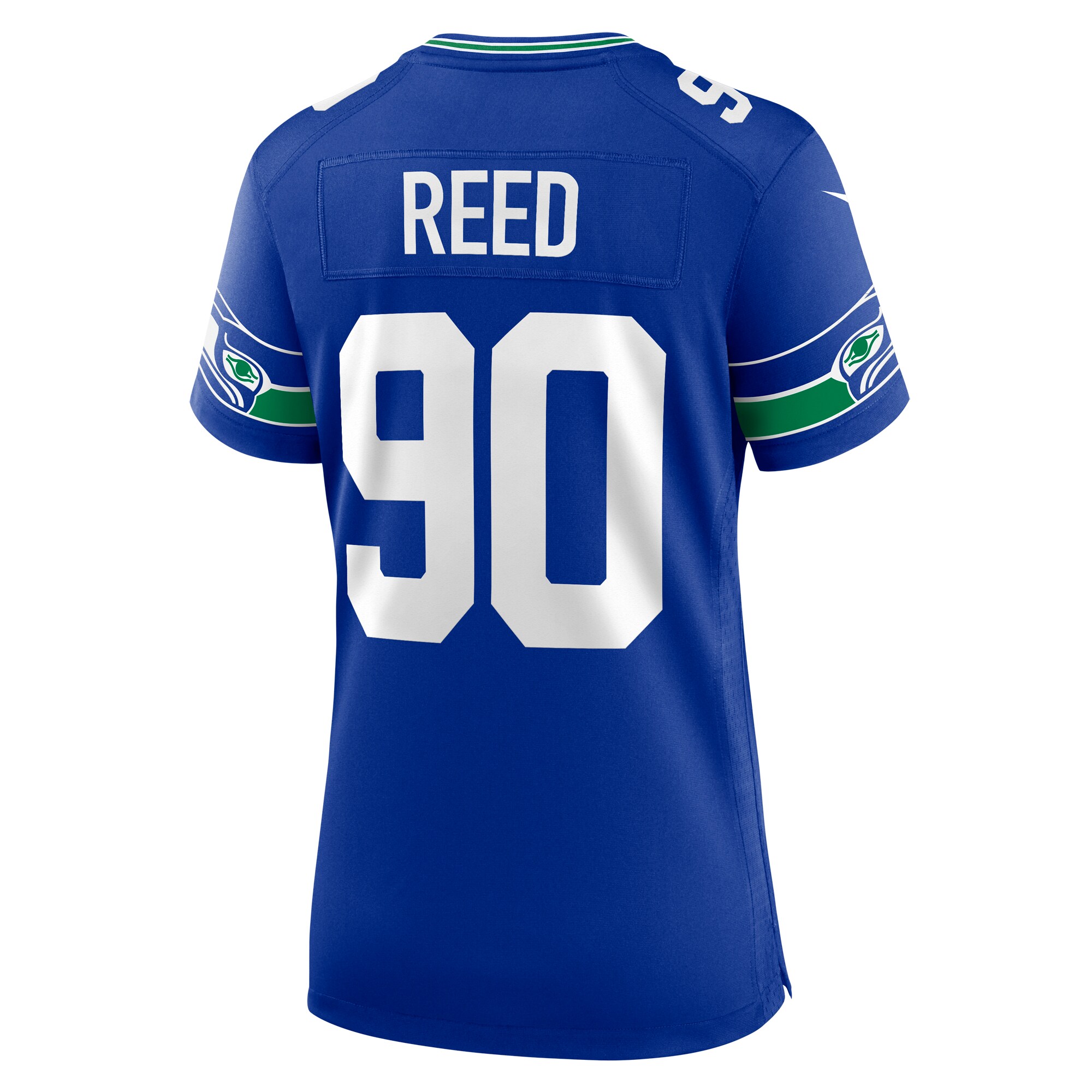 Jarran Reed Seattle Seahawks Nike Women’s Throwback Player Game Jersey – Royal - Image 3