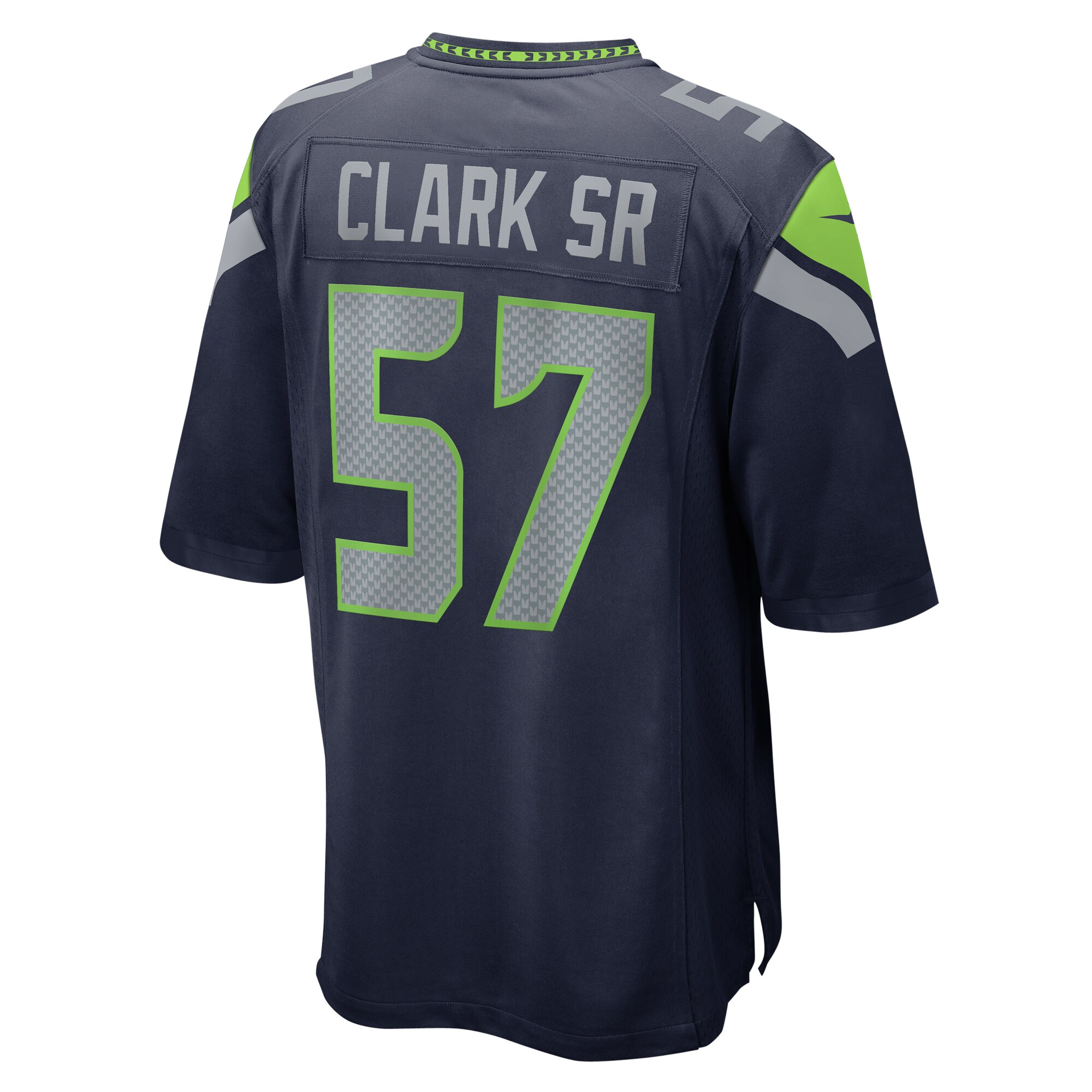 Frank Clark Seattle Seahawks Nike Game Jersey – College Navy - Image 3