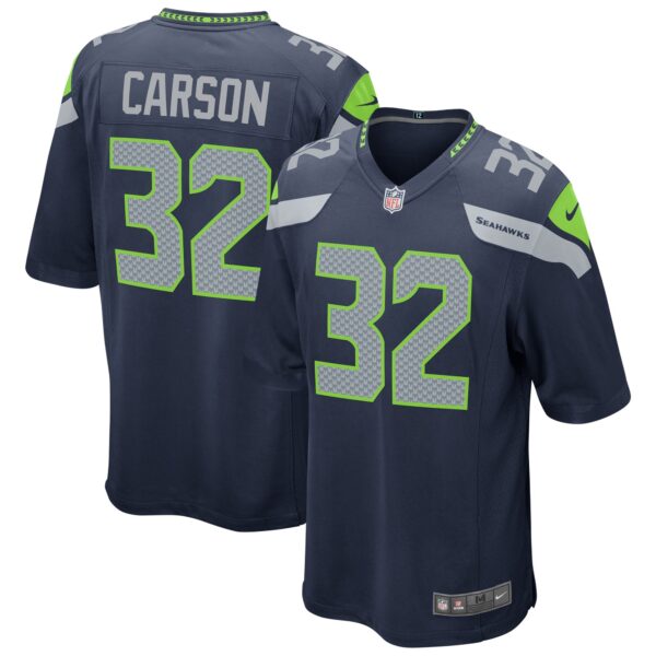 Chris Carson Seattle Seahawks Nike Game Player Jersey – Navy