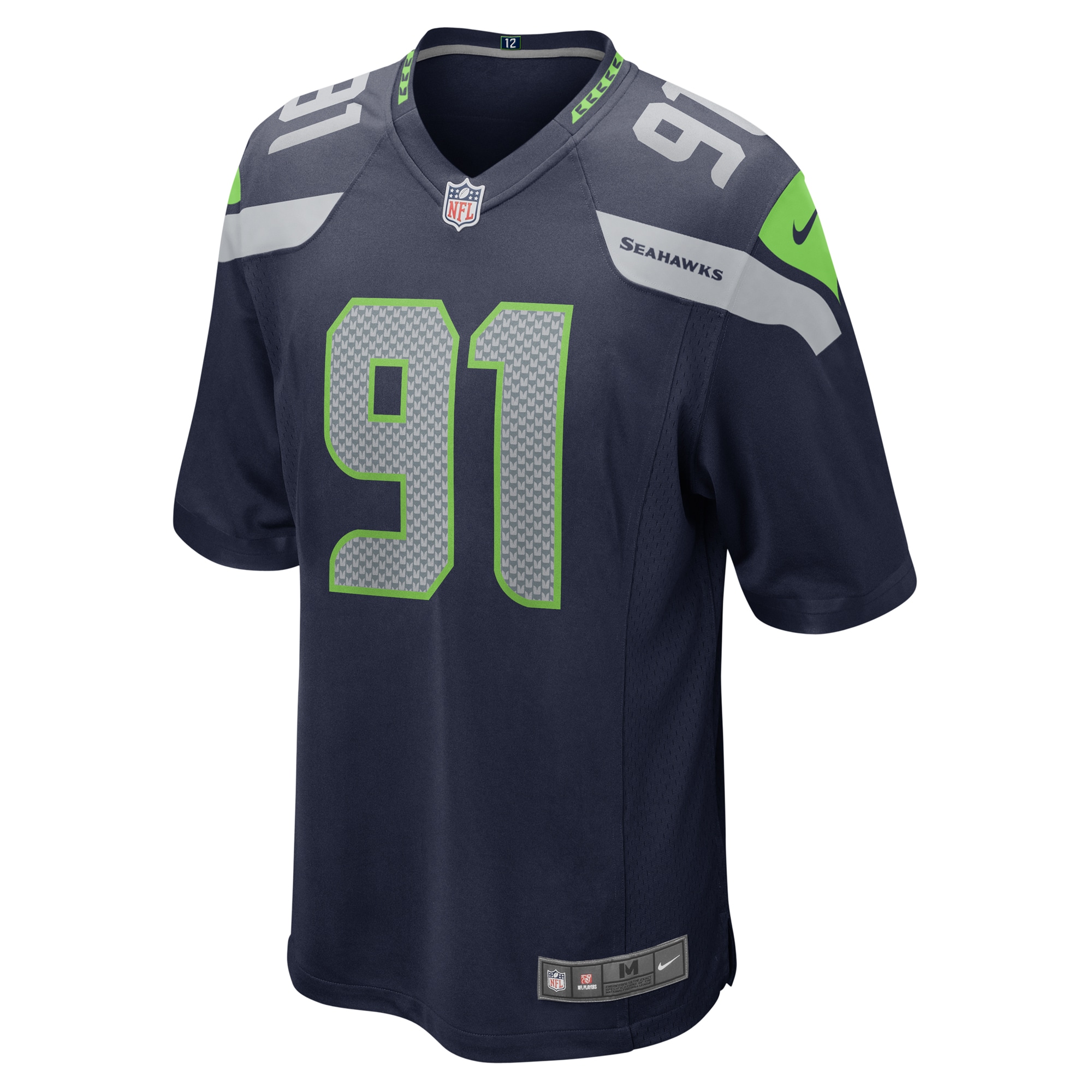 Bryan Mone Seattle Seahawks Nike Game Jersey – College Navy - Image 2