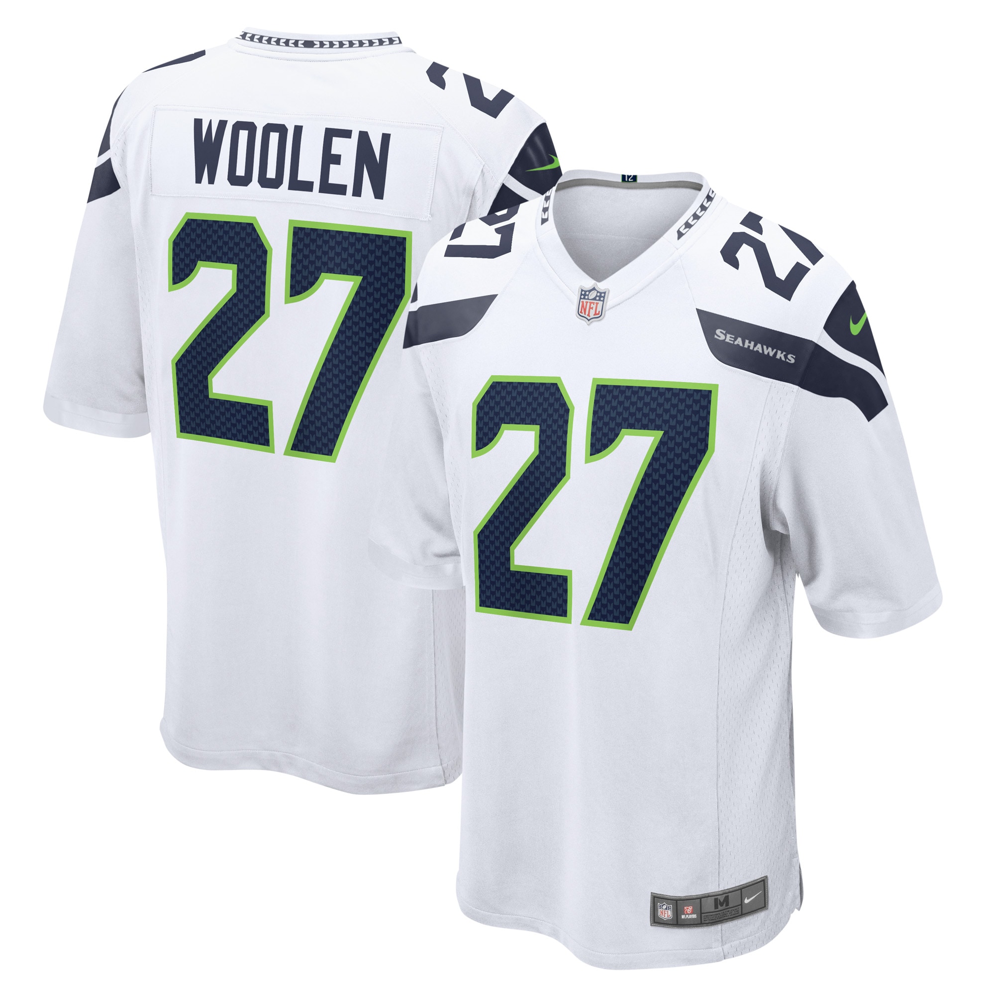 Tariq Woolen Seattle Seahawks Nike Game Player Jersey – White