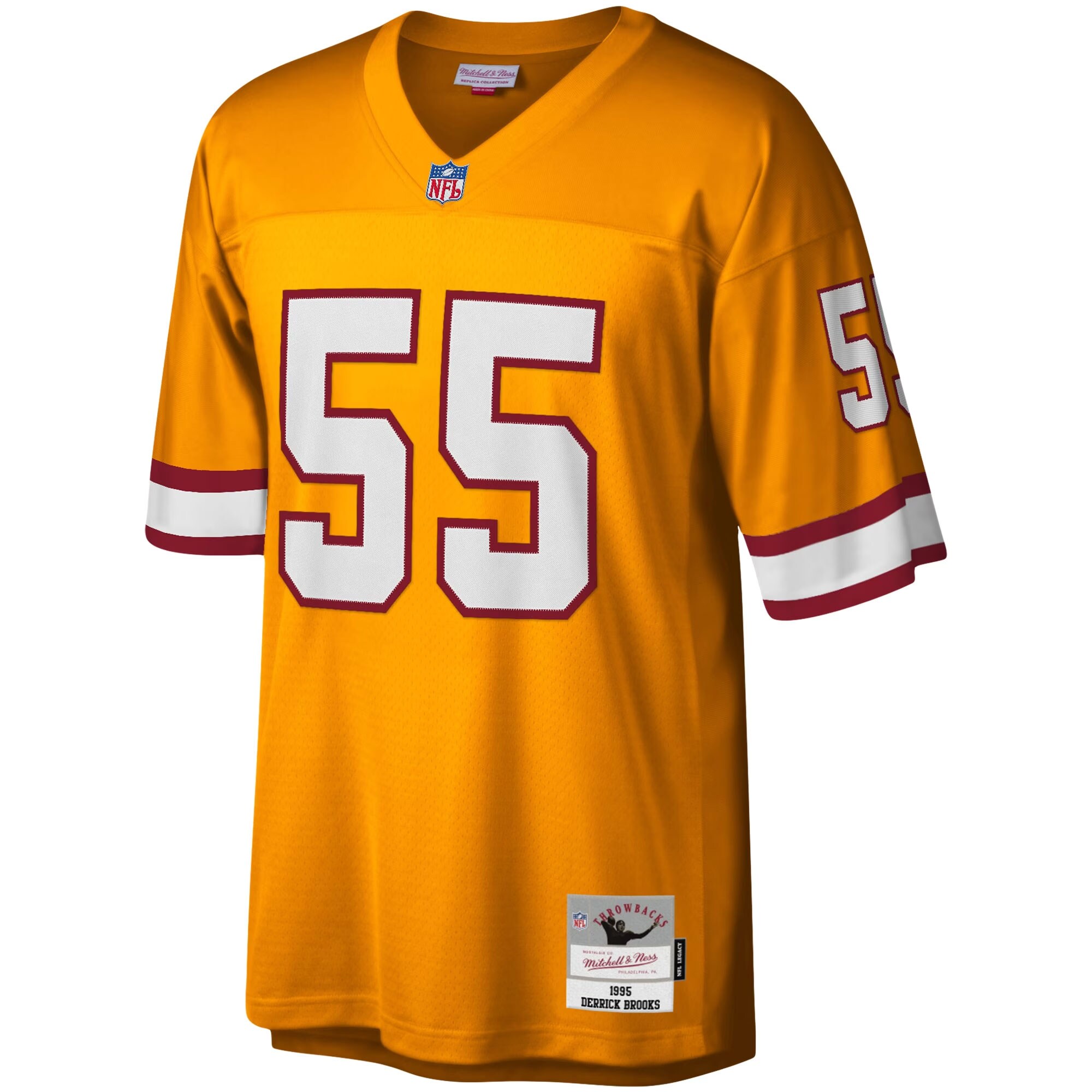 Derrick Brooks Tampa Bay Buccaneers Mitchell & Ness Big & Tall 1995 Legacy Retired Player Jersey – Orange