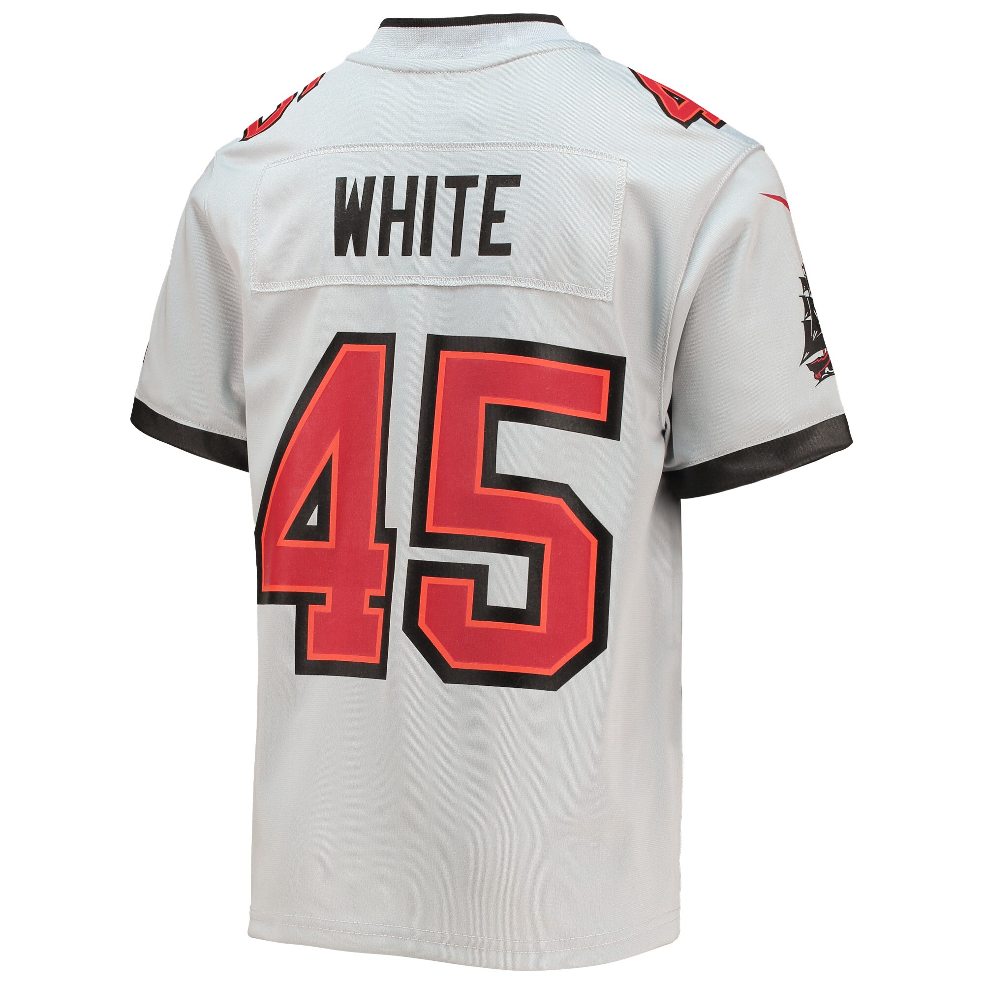Devin White Tampa Bay Buccaneers Nike Youth Inverted Team Game Jersey – Gray - Image 3