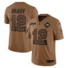 Tom Brady Tampa Bay Buccaneers Nike 2023 Salute To Service Limited Jersey – Brown