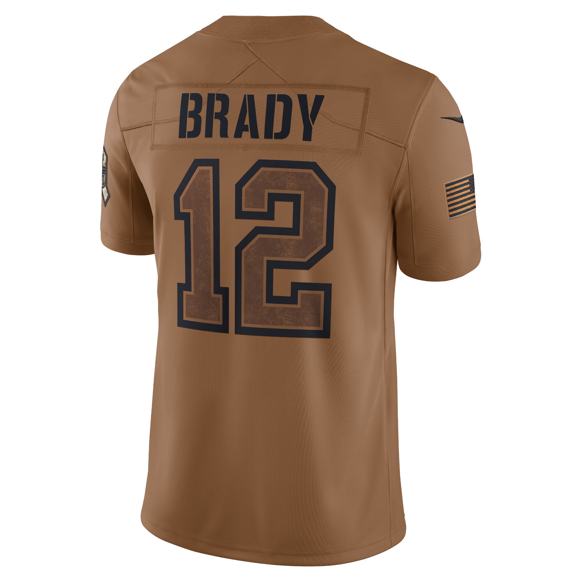 Tom Brady Tampa Bay Buccaneers Nike 2023 Salute To Service Limited Jersey – Brown - Image 2